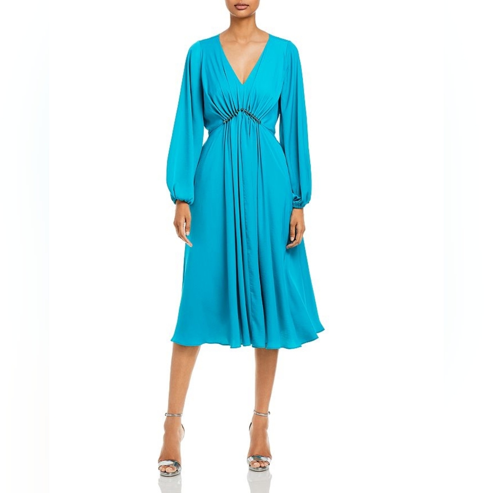 NWT Kobi Halperin Beaded Waist Midi Dress